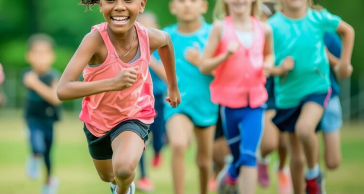 How physical activity fuels brain development in kids, with exercise improving cognitive function and focus.