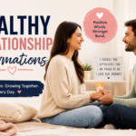 Couple holding hands while practicing healthy relationship affirmations together