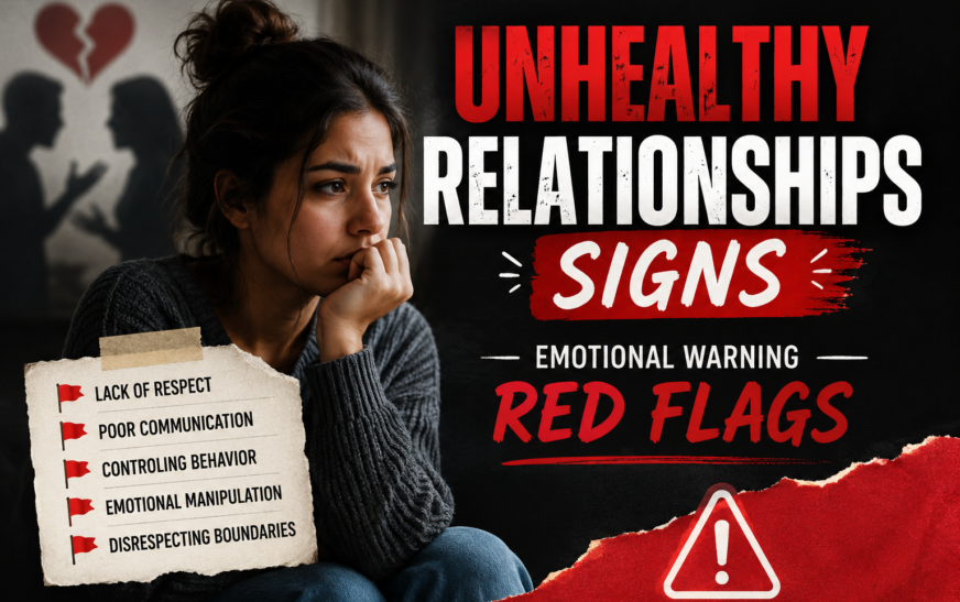 Person reflecting on unhealthy relationships signs and emotional warning red flags